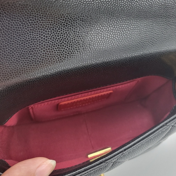 Brand new authentic 22A Chanel twist your button caviar mini flap bag - Picture 11 of 16